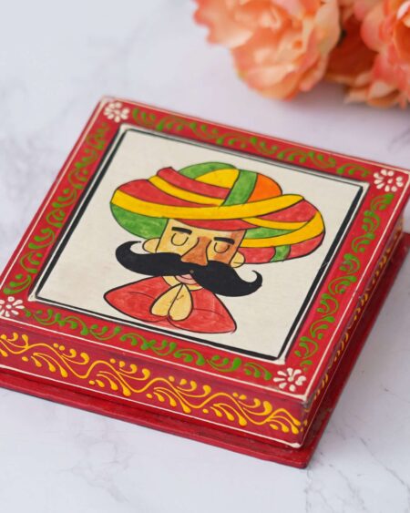 Rajasthani Wooden tea coaster