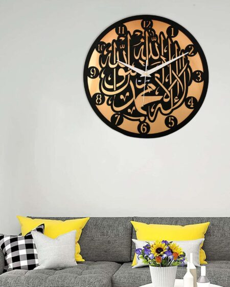 Wooden Silent Non-Ticking Wall Clock for Home Stylish Latest Designer Wall Clock for Home Living Room Bedroom Office Hall